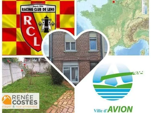 Vente en nue propriété - H76-H73 ans - AVION (62210)