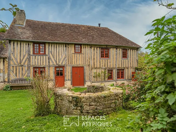 Maison normande avec herbage et boxes pour chevaux