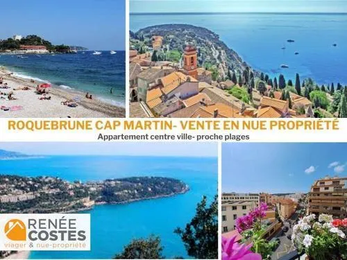 Vente en nue propriété - F92-F69 ans - ROQUEBRUNE CAP MARTIN (06