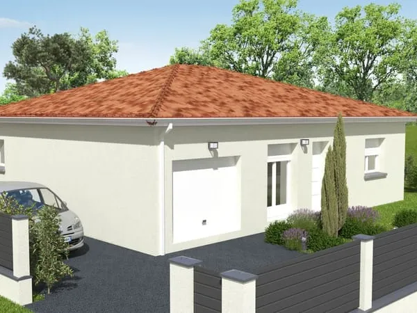 Projet de construction d'une maison 90 m² avec terrain à RIEUMES (31) au prix de 231000€.