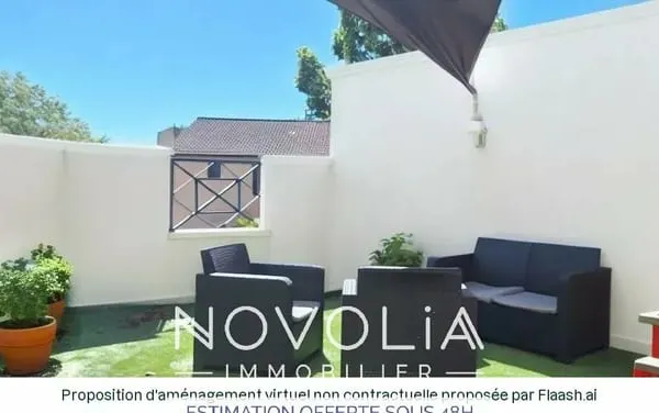 Dans secteur calme de Decines joli maison 4 chambres, 2 terrasses, un jardin, un garage