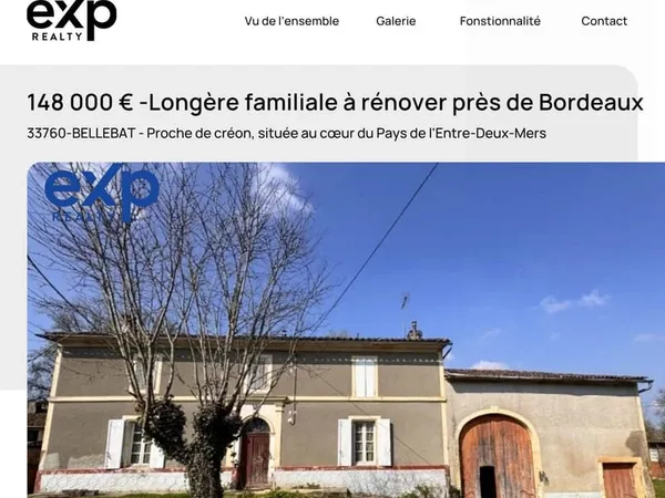33760-BELLEBAT - LONGERE- 4 CHAMBRES -TERRAIN-GARAGE-