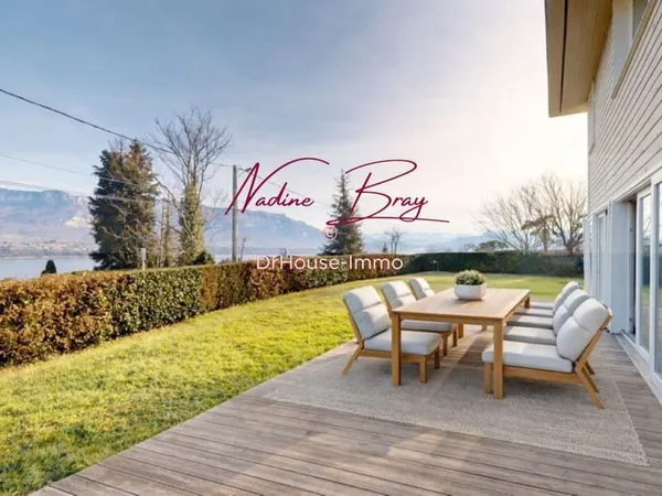 Maison d'architecte en ossature bois - Vue lac du Bourget - Bourdeau