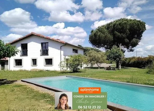 Rare - Maison T6 de 217 m² avec jardin arboré de 2 500 m² et piscine LAUNAC (31)