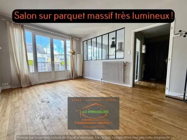 Rennes T3 au dernier étage de 57 m2 entièrement rénové en 20