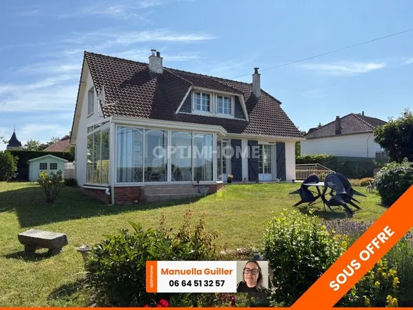 Rare à la vente : Maison familiale de 140 m² avec autonomie de plain-pied et aperçu mer