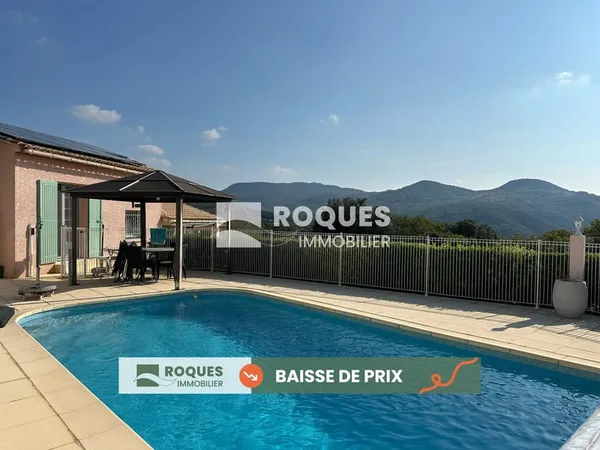 Lodève, villa F4 avec piscine exposition Sud ! belles presta