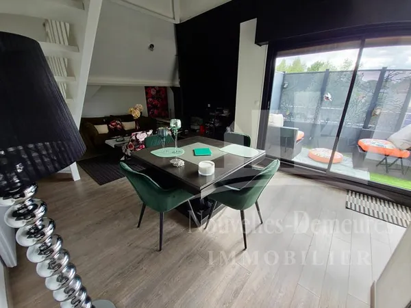 Duplex appartement Caen Saint-Ouen de 129m² 4ch balcon sud sans vis à vis