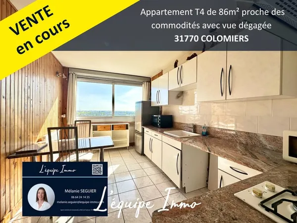 APPARTEMENT T3 / 4 AVEC VUE DEGAGEE