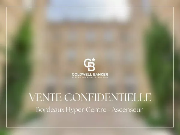 Exclusivité Off-market - Bordeaux Hypercentre - Appartement d'exception - Dernier étage avec ascense
