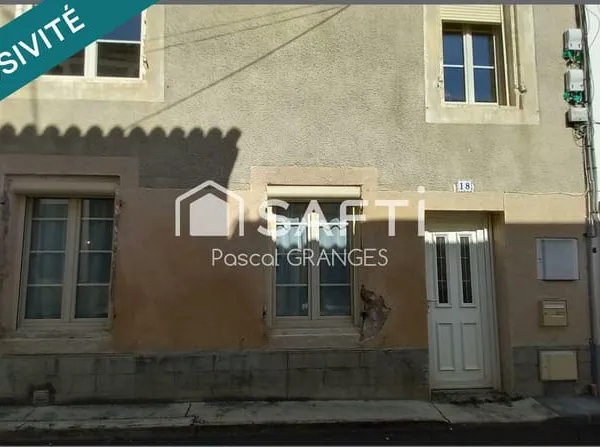 Maison en pierre 130m2, 3 chambres, jardin, garage