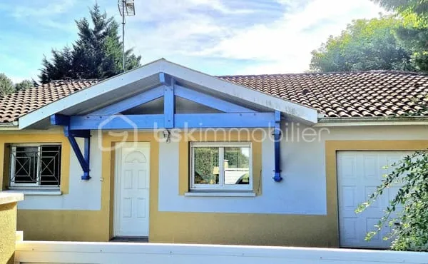Charmante maison de plain-pied 76m² avec garage - Terrain 954m² sans vis-à-vis -