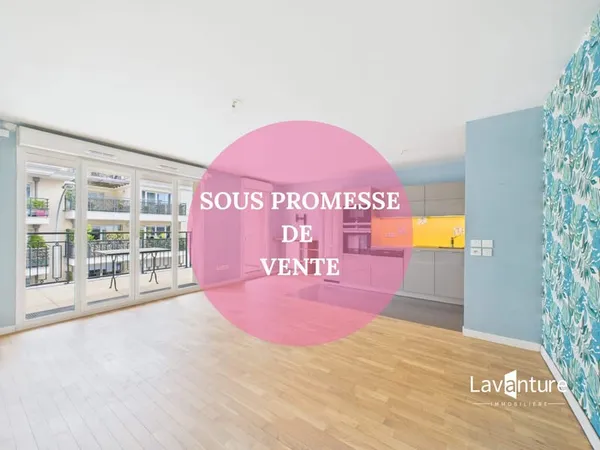 3 pièces avec balcon, cave et box