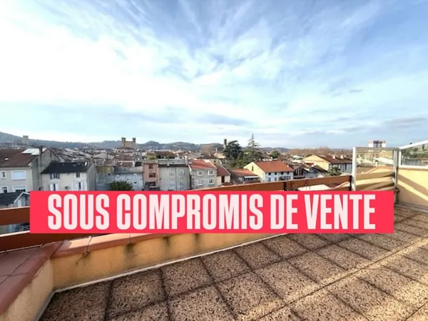 PAMIERS : APPARTEMENT DE TYPE 3 A VENDRE DE 68 M2 AVEC GRAND