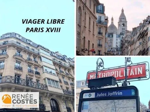 Viager libre - H75 ans - PARIS (75018)