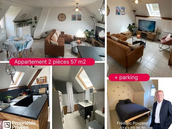 Exclusivité / Houdan 14 mn / Appartement 2 pièces 57 m2 + parking