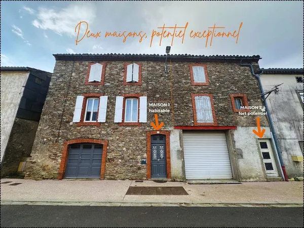 Deux maisons, potentiel exceptionnel