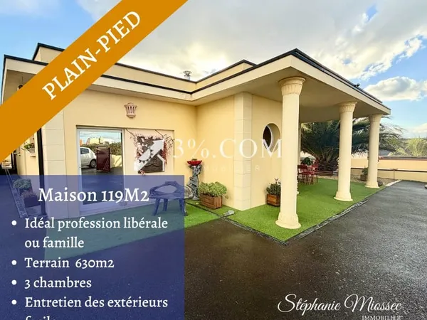 Saint-Hervé, Ploufragan, maison de plain-pied - 119 m2 - Idé