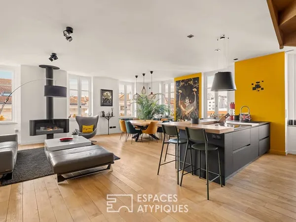 Duplex d'exception en dernier étage avec vue à Foch