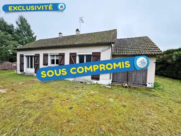 EXCLUSIVITE ! Maison de plain-pied avec 2 501 m2 de terrain