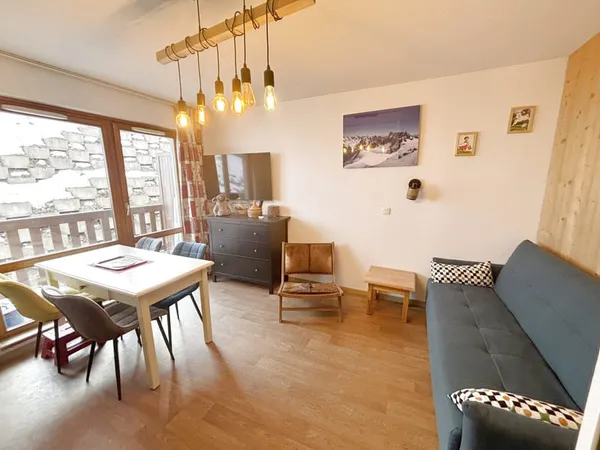 Appartement cosy, 4 couchages, aux pieds des pistes
