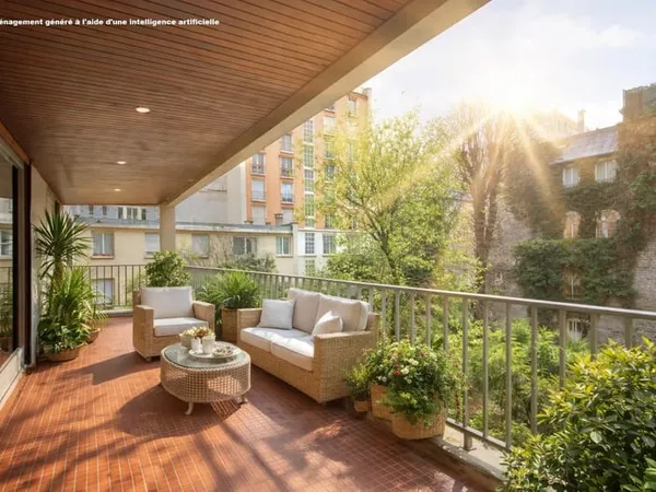 PARIS 16EME SCHEFFER / PAUL DOUMER EXCEPTIONNEL 3/4 PIECES AVEC TERRASSE DE 23M² SUR JARDIN