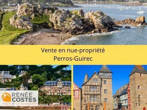 Vente en nue propriété - F72 ans - PERROS GUIREC (22700)