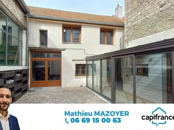 A vendre SENNECEY LE GRAND MAISON de 136 m² - DEPENDANCE ET ATELIER DE 262 m²
