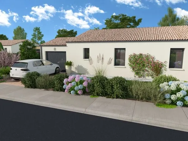 Projet de construction d'une maison 89.33 m² avec terrain à MEZEL (63) 