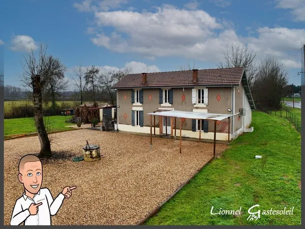 Maison 7pièces 4 chambres en pierre, Charme, espace et possibilités d'aménagement à SAINT ANTOINE DE
