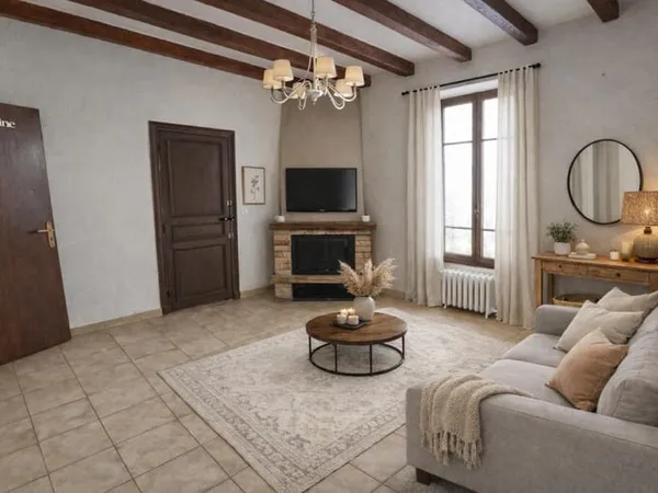 Appartement 2 pièces avec cave et grenier