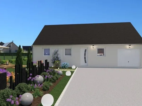 TERRAIN + MAISON 3 CHAMBRES + GARAGE à Luynes 