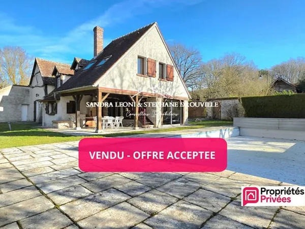 ABLIS AUNEAU MAGNIFIQUE LONGERE de 195 m² - 7 PIECES - AVEC PISCINE