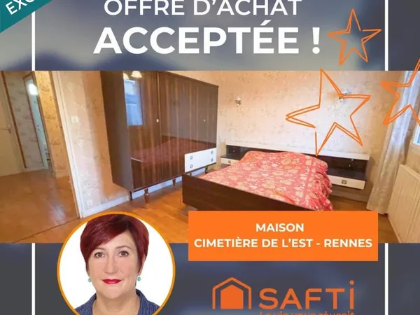 Cimetière Est maison 105 m² - 3 ch - jardin 234 m²