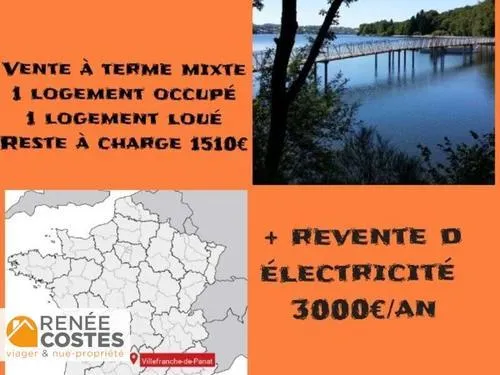 Vente à terme occupée sur 96 mois - VILLEFRANCHE DE PANAT (12430 
