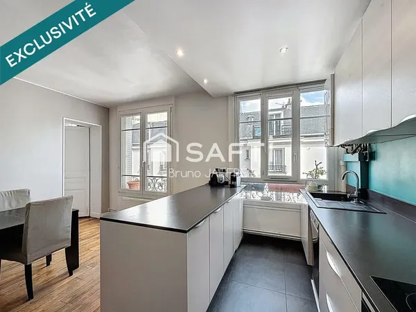 Paris 15e, Appartement traversant et lumineux au calme, au 4e étage, 5 pièces de 105m²