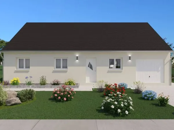 TERRAIN + MAISON 4 CHAMBRES + GARAGE à Pernay 