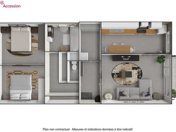 APPARTEMENT 3 pièces 70 m²