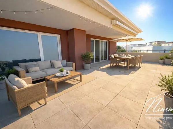 APPART 100 m2 EN DERNIER ETAGE AVEC GRANDE TERRASSE ET GARAG 