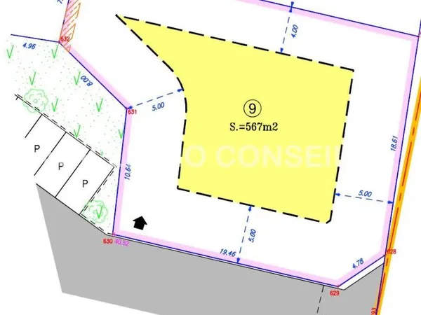 Beau terrain 567 m2 