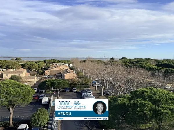 CARNON-PLAGE GRAND F2 AVEC LOGGIA VUE ETANGS 