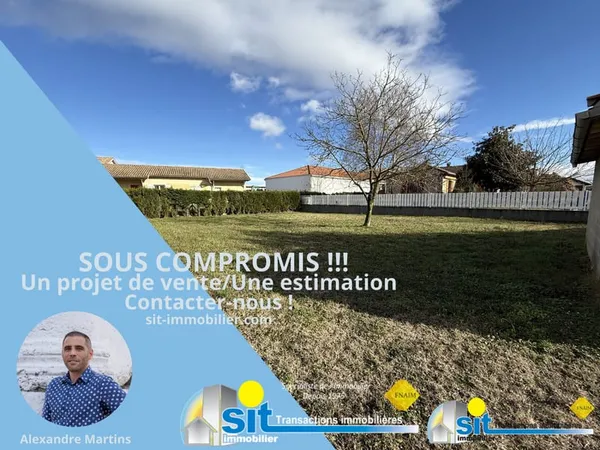 VENTE - Terrain 610m2 - Auberives-Sur-Vareze 