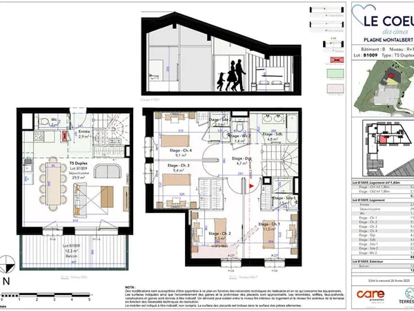 À vendre : Appartement 5 pièces avec vue montagne à La Plagne Tarentaise 