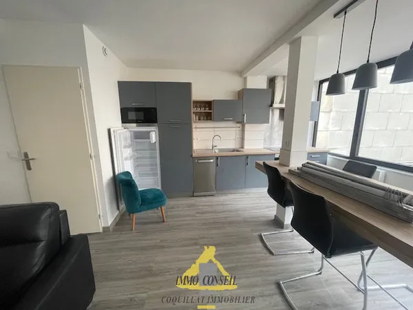 Divonne les Bains location Appartement T2 meublé, au centre 