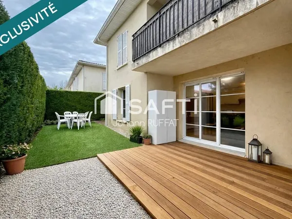 Appartement T2 (calme, jardinet, parking et tram) 
