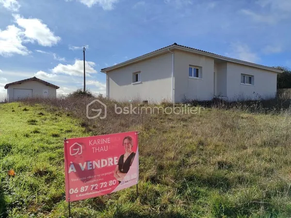 Maison neuve à terminer, avec terrain et garage 
