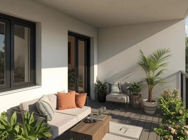 APPARTEMENT MODERNE AVEC BALCON A VIVRE 