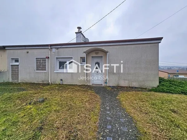 Maison de 66m2 de plain-pied avec grand jardin.