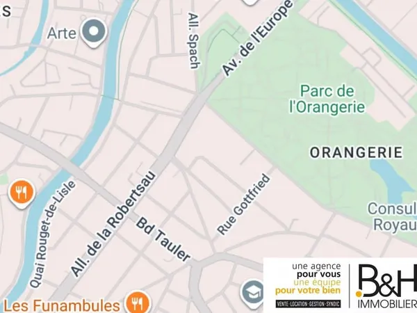 STRASBOURG : secteur des Consulats : Tauler - Orangerie - Silber