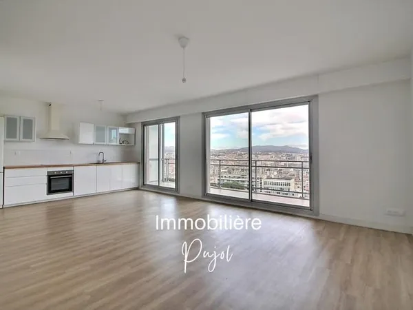 Vauban 13006 - Appartement T3 avec vue panoramique, terrasse, garage et cave 